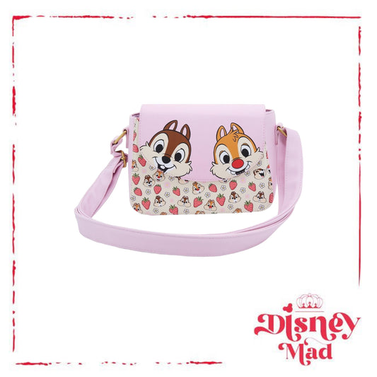 Loungefly Disney Chip 'N' Dale Strawberries Crossbody Bag