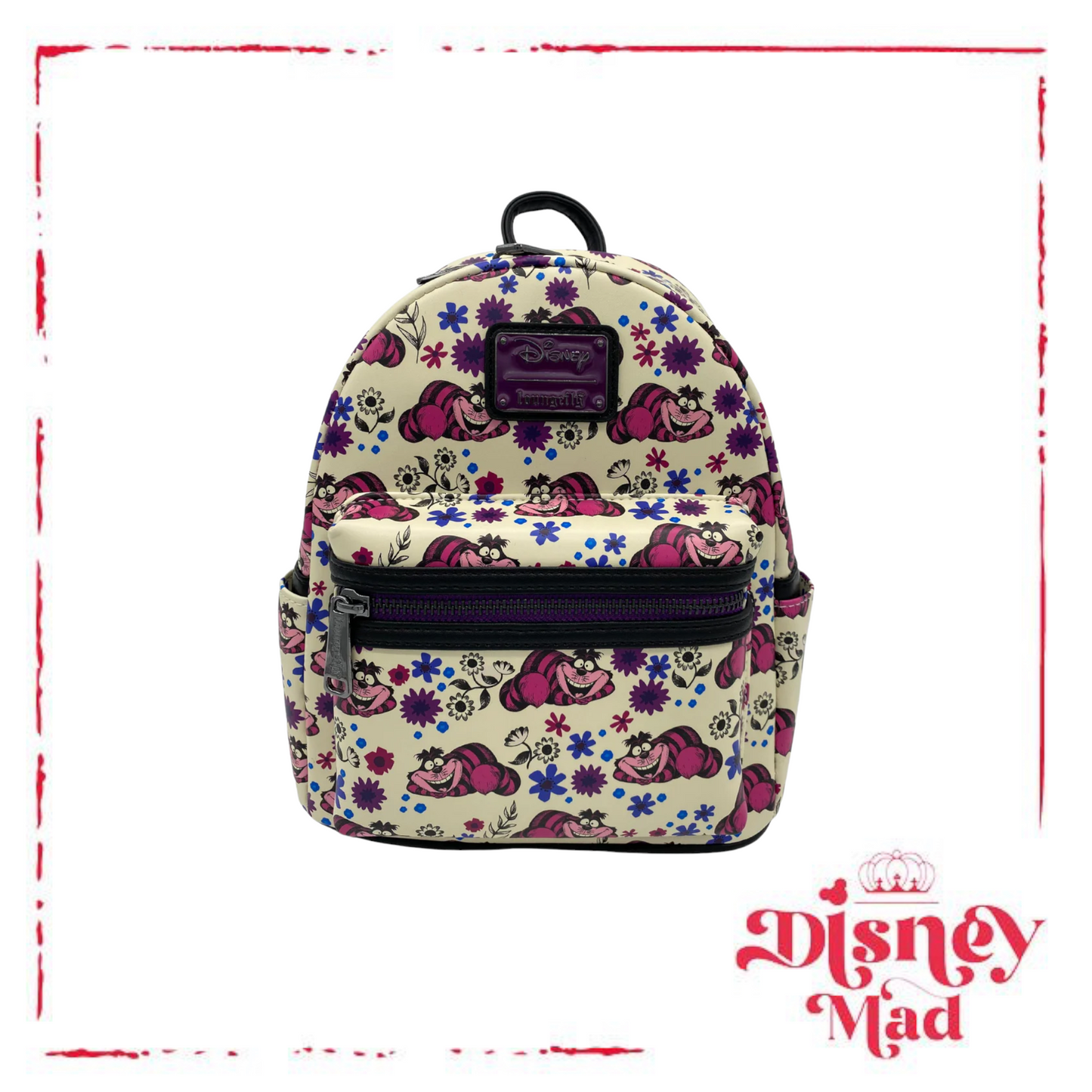 Loungefly Cheshire Cat All Over Print Mini Backpack
