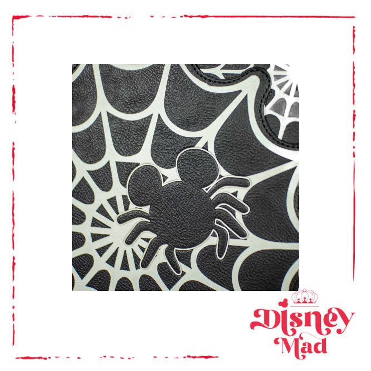 Disney Loungefly Mickey Mouse Spiderweb Mickey Glow in the Dark Crossbody – Entertainment Earth Exclusive