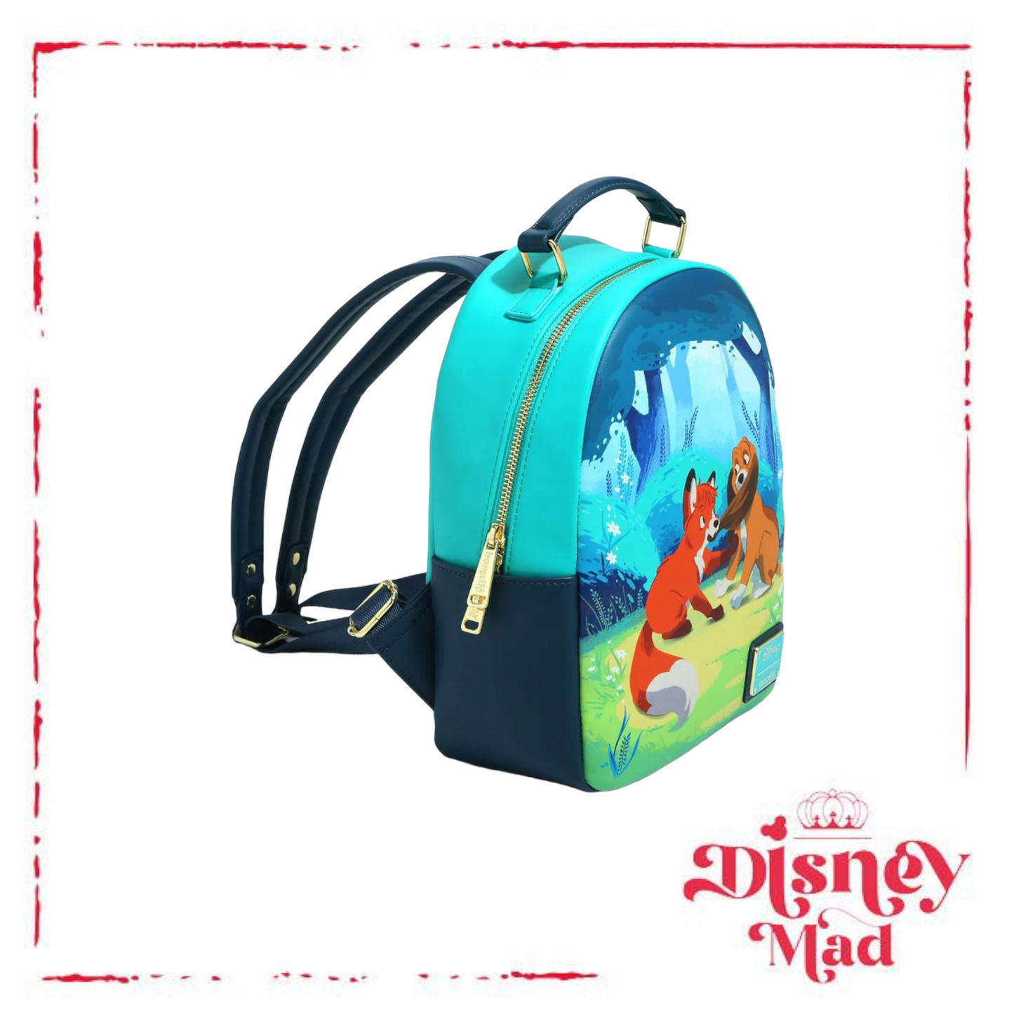 Loungefly Disney The Fox and the Hound Tod & Copper Playtime Mini Backpack - BoxLunch Exclusive