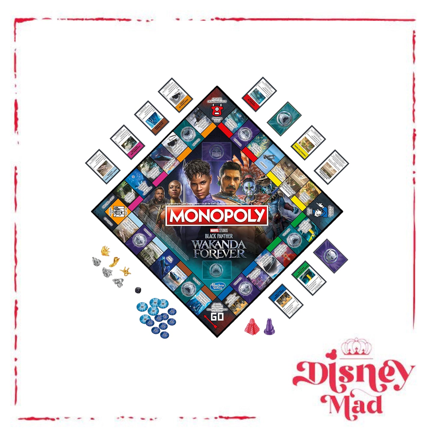MONOPOLY: Marvel Studios' Black Panther: Wakanda Forever Edition Board Game