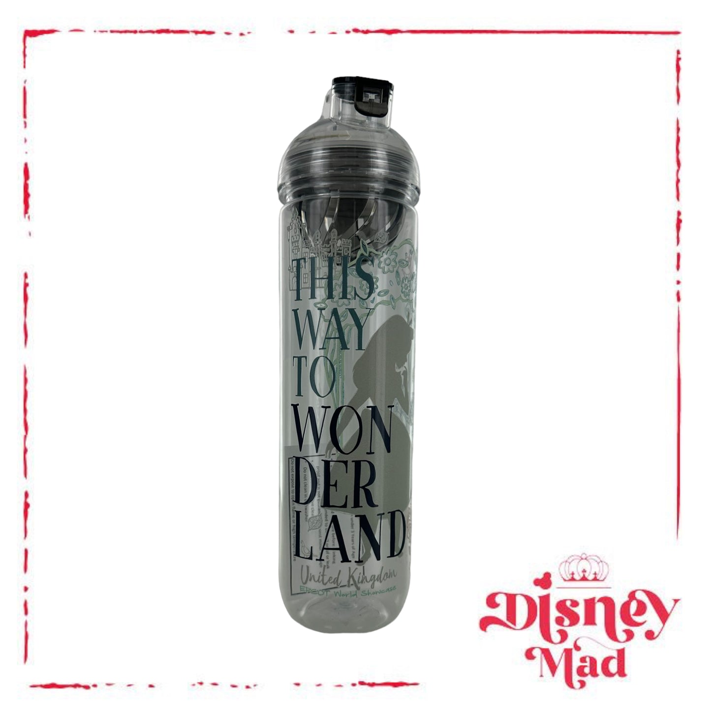 Disney Parks Alice in Wonderland Water Bottle