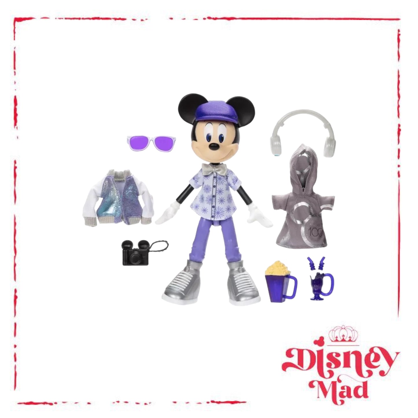 Mickey Mouse Platinum Celebration Doll and Accessories Set – Disney100 * Box Damage