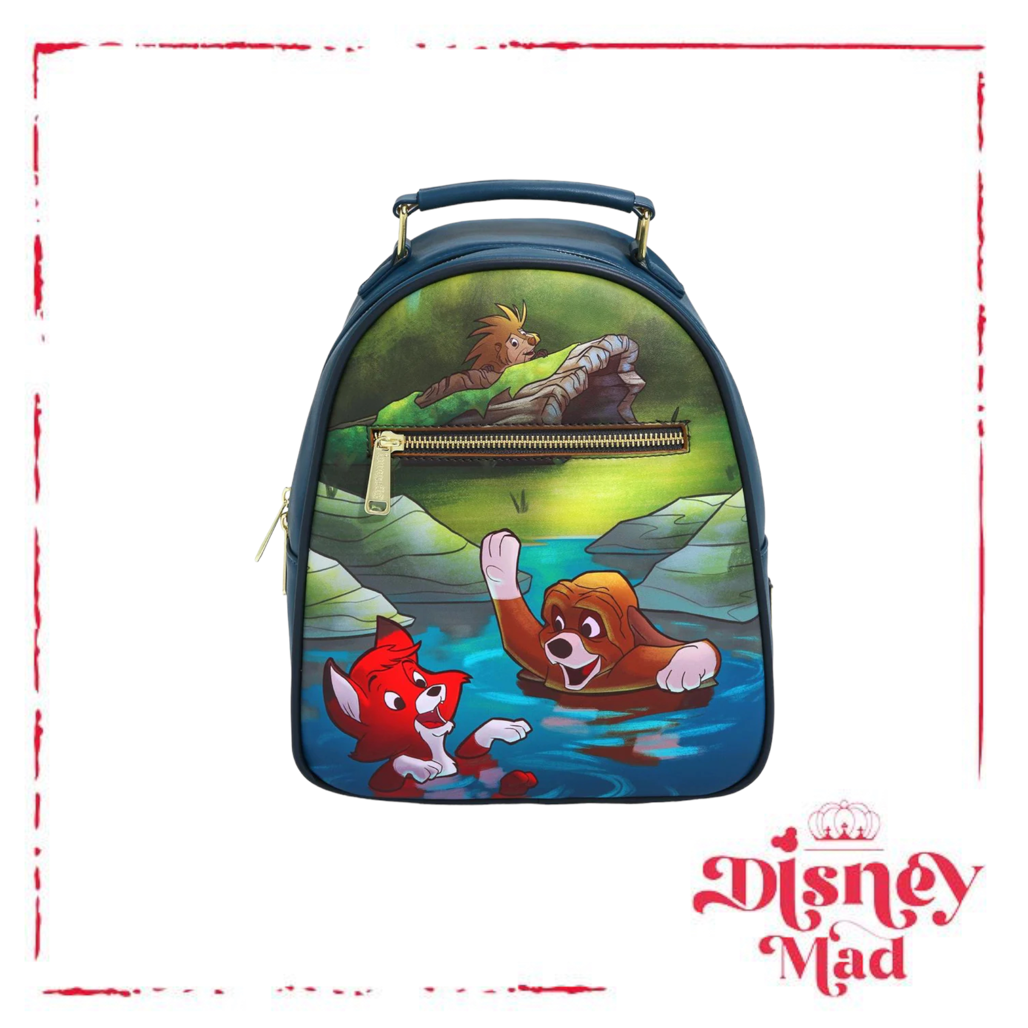 Loungefly Disney Fox and the Hound Splash Mini Backpack