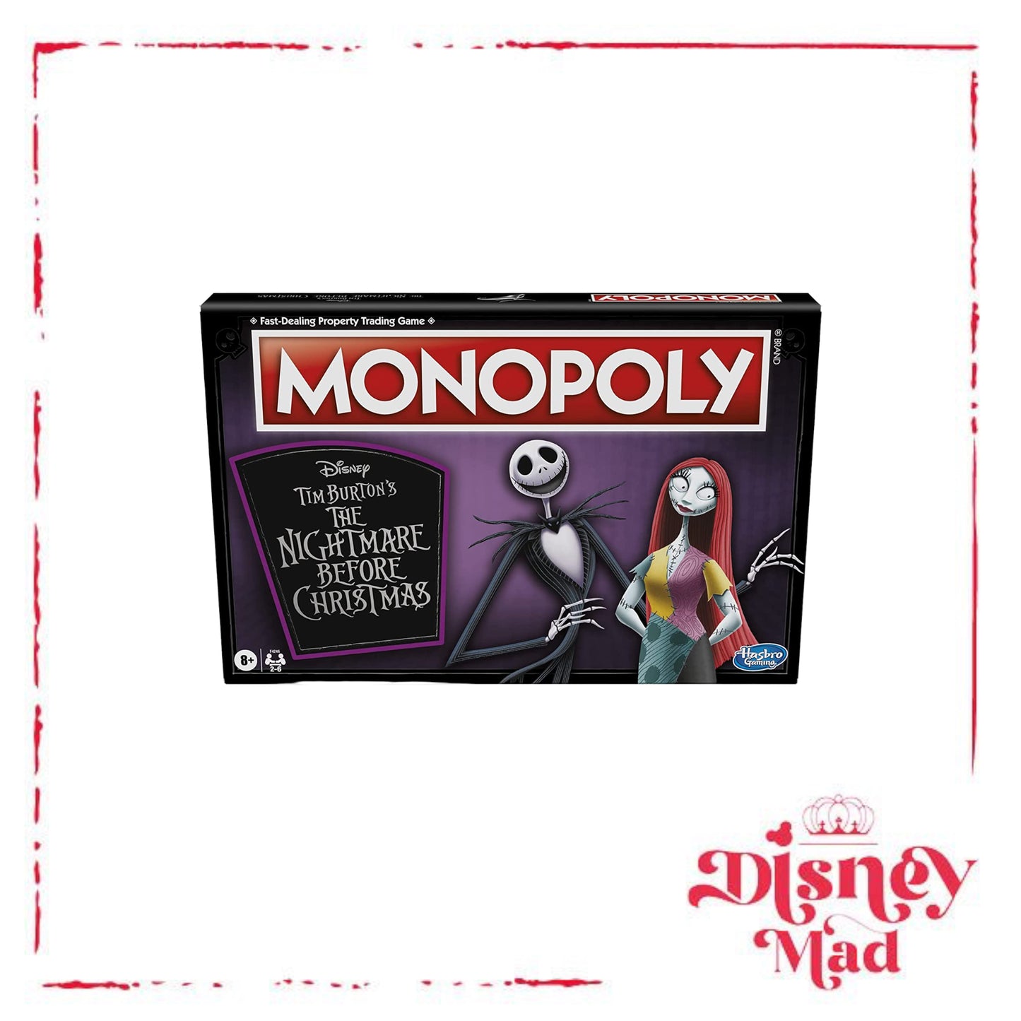 Monopoly: Disney Tim Burton's The Nightmare Before Christmas Edition Board Game, Fun Family Game