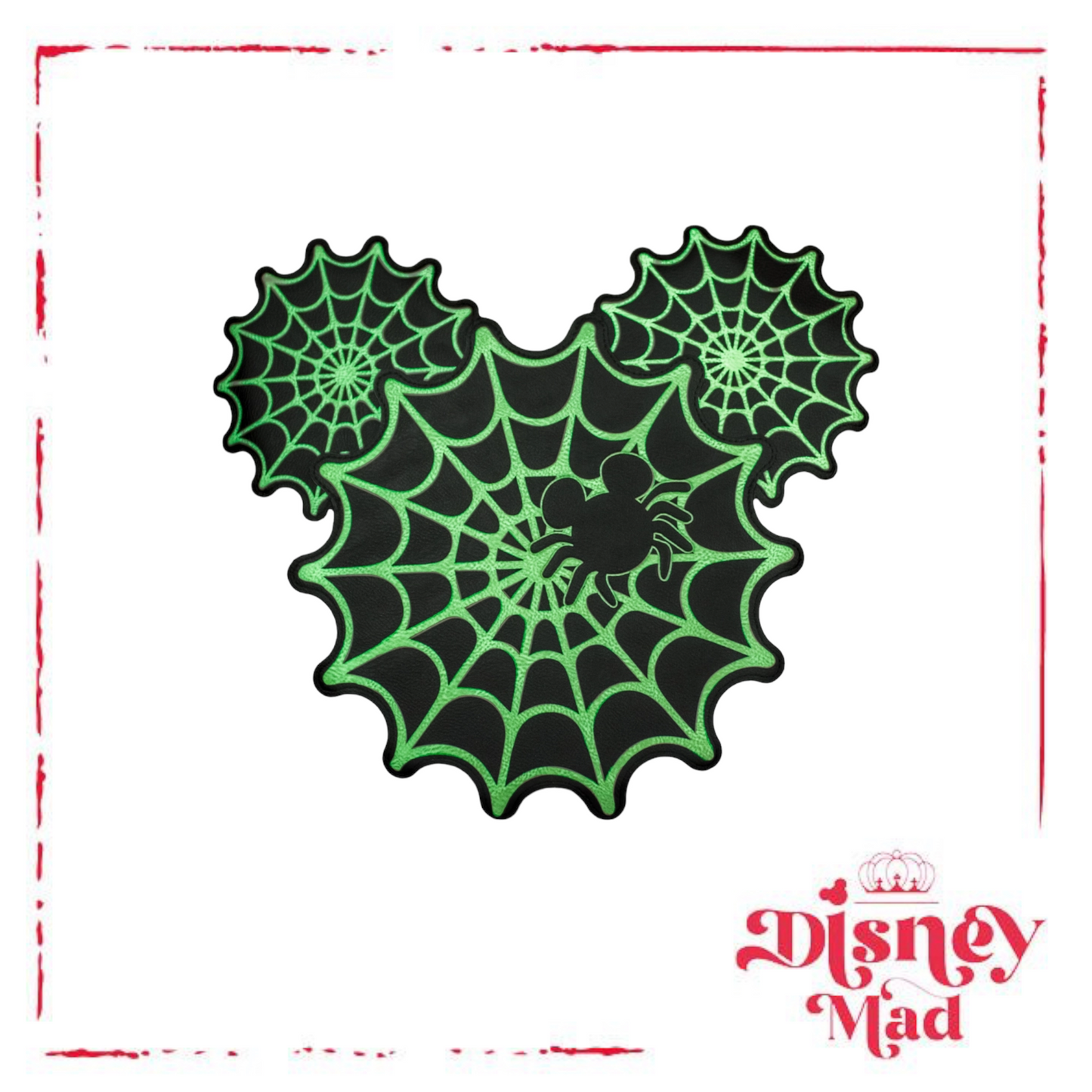 Disney Loungefly Mickey Mouse Spiderweb Mickey Glow in the Dark Crossbody – Entertainment Earth Exclusive