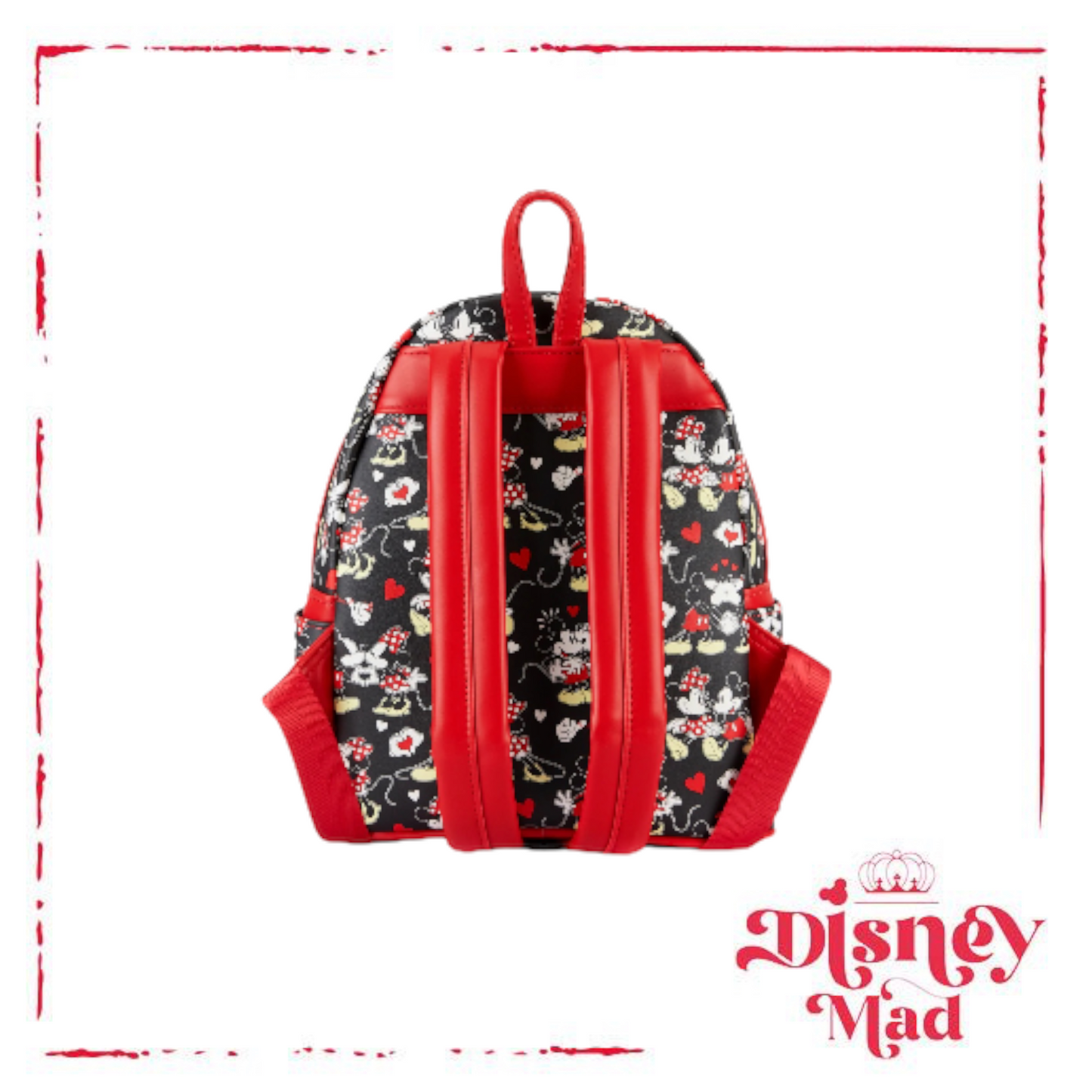 Disney Loungefly Mickey & Minnie Heart Hands Mini Backpack
