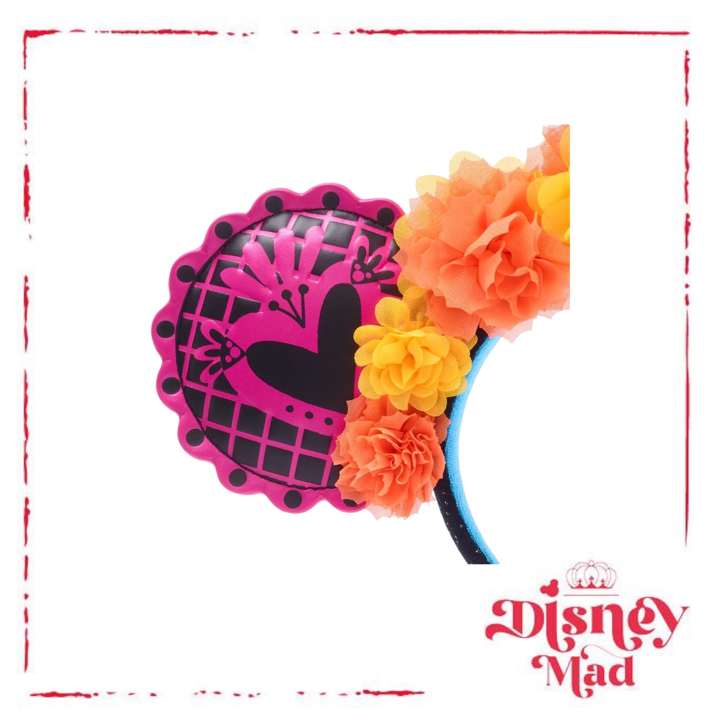 Disney Parks Minnie Mouse Dia de los Muertos Ears Headband For Adults