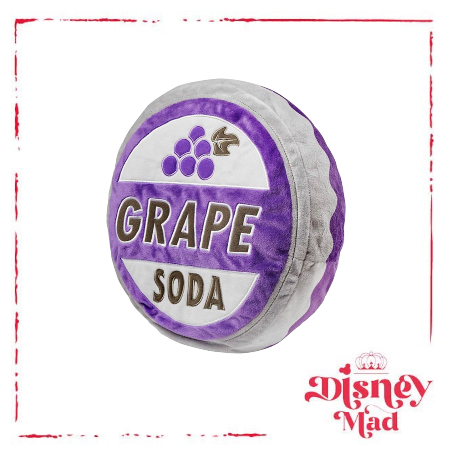 DisneyParks Exclusive Plush Toss Pillow - Up Grape Soda