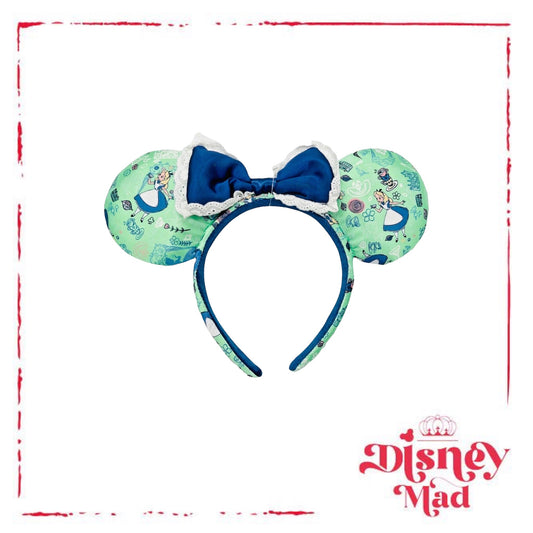 Disney Parks Minnie Ear Headband - Epcot UK Alice In Wonderland