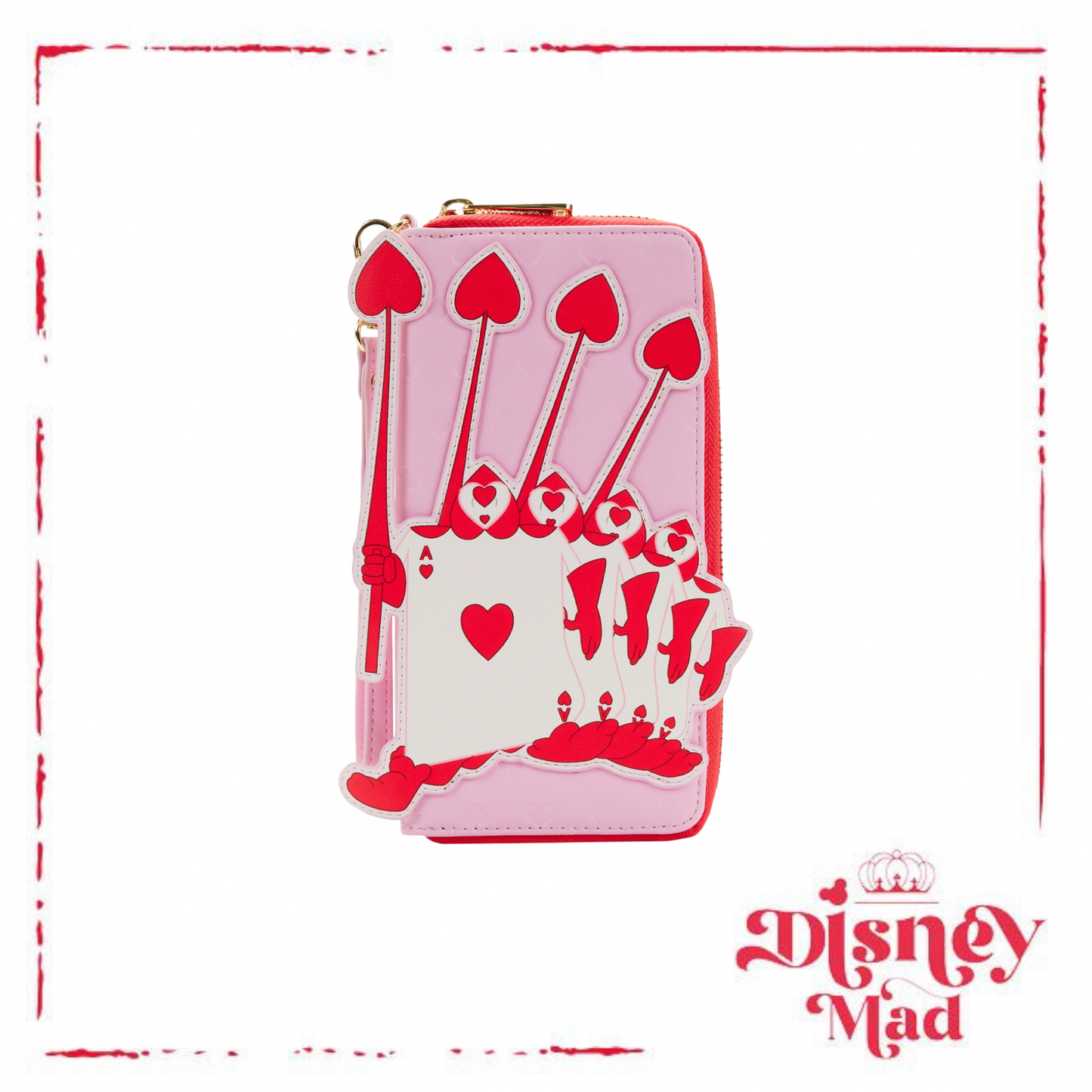 Disney Loungefly Alice in Wonderland Ace of Hearts Wallet