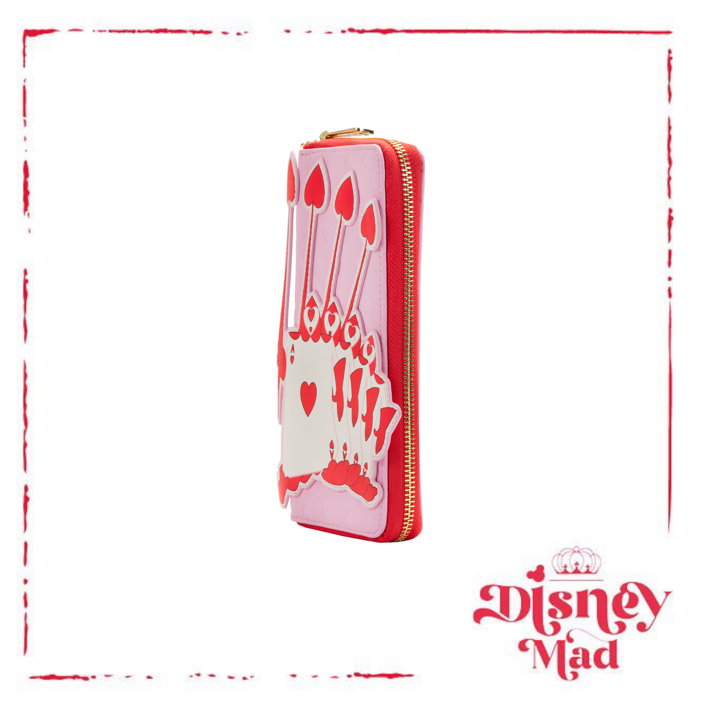 Disney Loungefly Alice in Wonderland Ace of Hearts Wallet