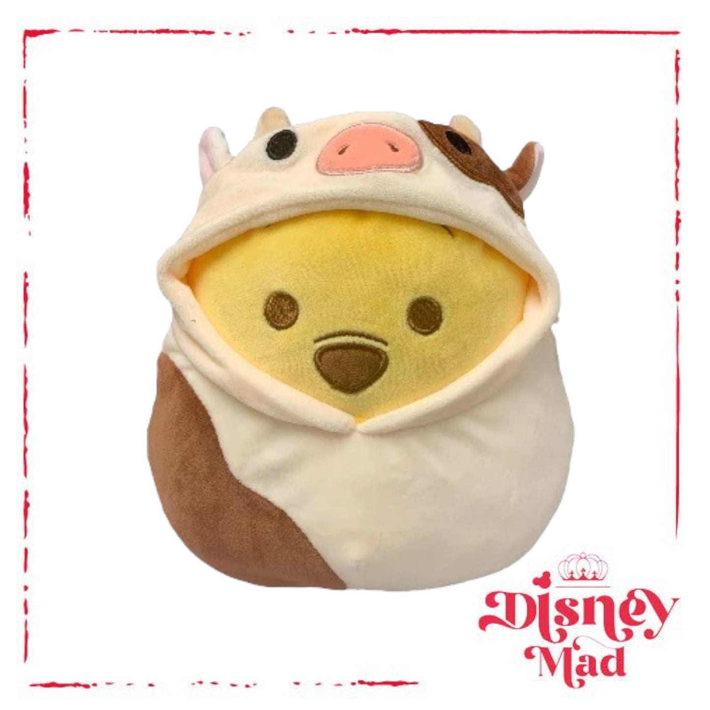 Disney Squishmallow Winnie the Pooh - Peeking Pooh Cow