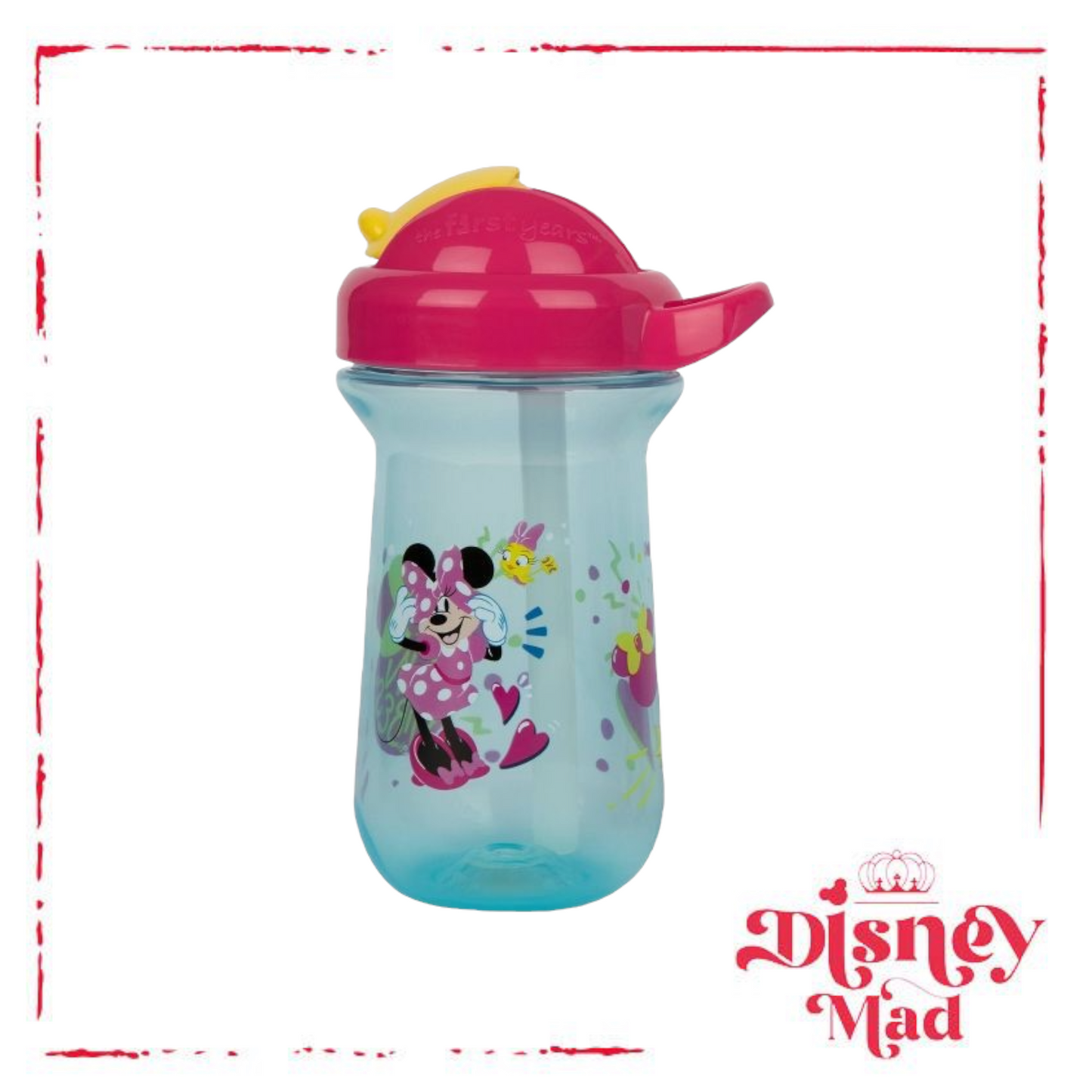 Disney Minnie Mouse Flip Top Straw Cup - 2pk