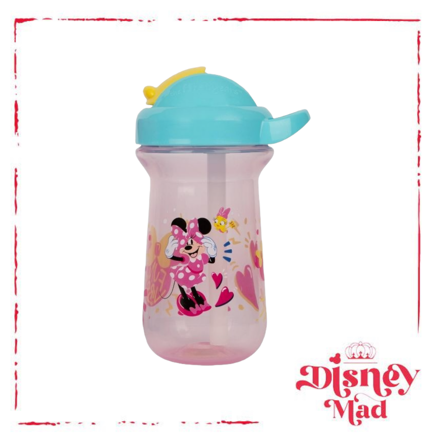 Disney Minnie Mouse Flip Top Straw Cup - 2pk