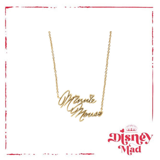 Disney Character Signature Necklace - Minnie Mouse - Baublebar