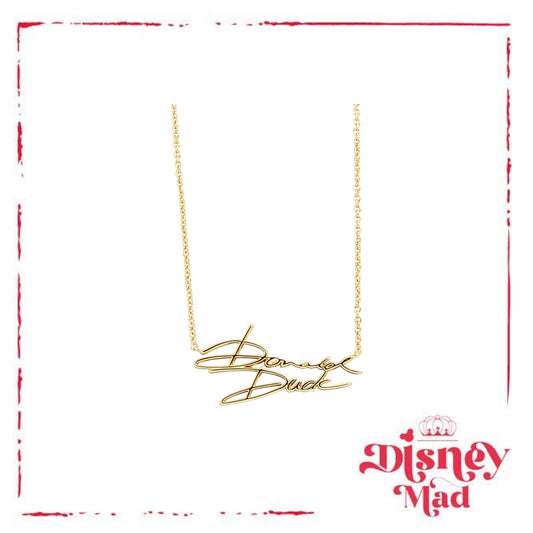 Disney Character Signature Necklace - Donald Duck - Baublebar