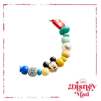 Disney Baublebar - Mickey Mouse Beaded Multicolored Charm Bracelet