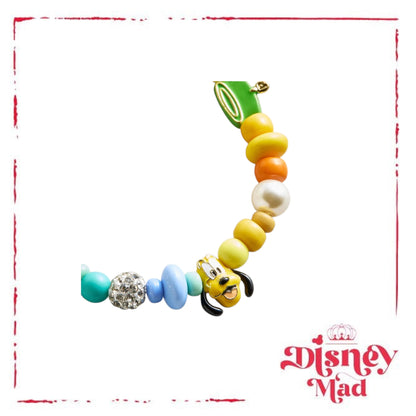Disney Baublebar - Pluto Beaded Multicolored Charm Bracelet
