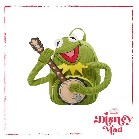 Her Universe Kermit The Frog With Banjo Corduroy Rainbow Strap Backpack