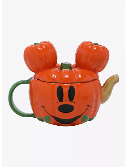 Pumpkin Mickey Mouse Teapot Set