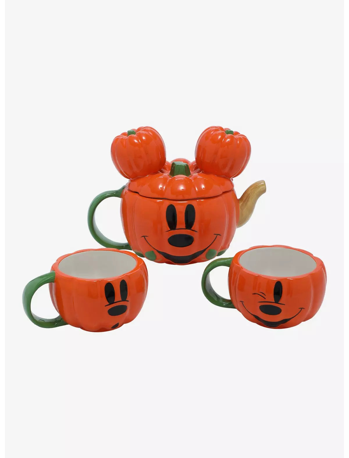 Pumpkin Mickey Mouse Teapot Set