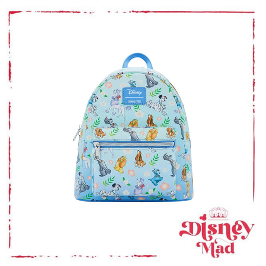 Loungefly Disney Dogs Floral Mini Backpack