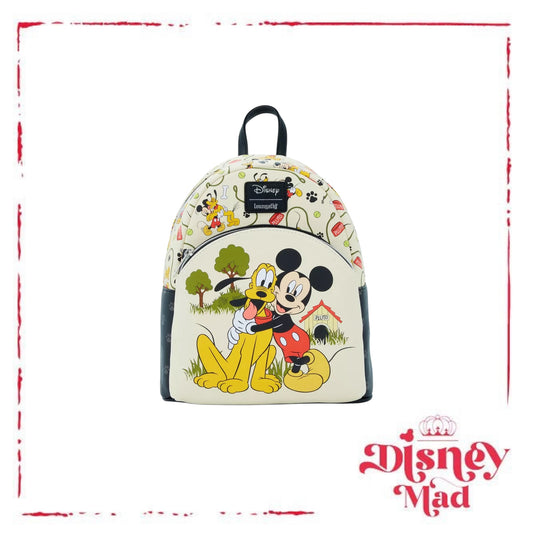 Loungefly Disney Mickey Mouse & Pluto Mini Backpack