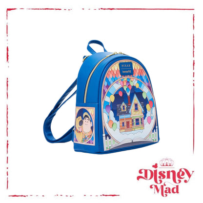 Loungefly Disney Pixar Up Stained Glass Mini Backpack