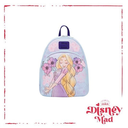 Loungefly Disney Tangled Rapunzel Pastel Flowers Mini Backpack