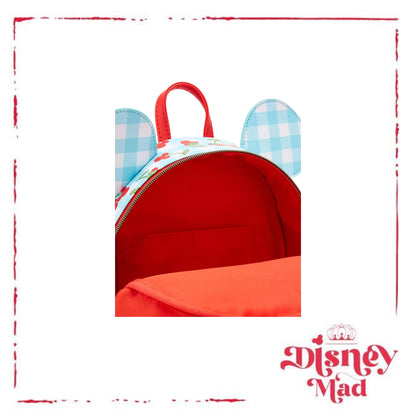 Loungefly Disney Minnie Mouse Gingham Cherry Mini Backpack