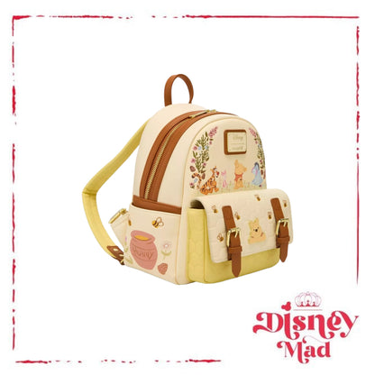 Loungefly Disney Winnie The Pooh Floral Pooh Bear & Friends Mini Backpack