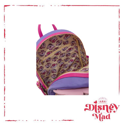Loungefly Disney Alice in Wonderland Fuzzy Cheshire Cat Mini Backpack