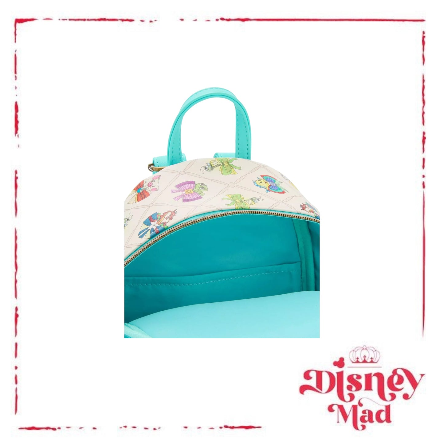 Loungefly Disney Princess Bows & Sidekicks Mini Backpack