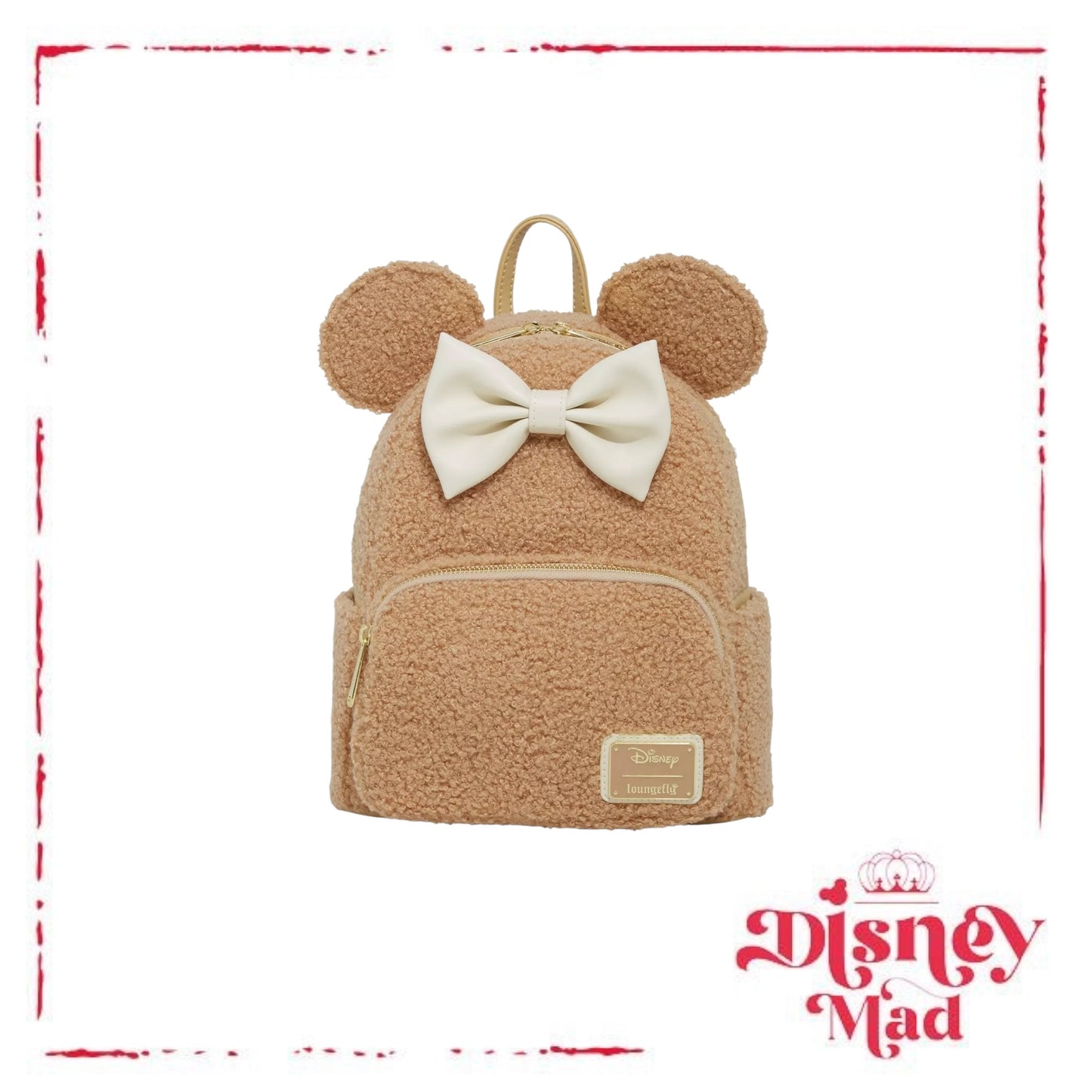 Loungefly Disney Minnie Mouse Sherpa Mini Backpack
