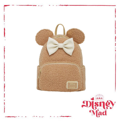 Loungefly Disney Minnie Mouse Sherpa Mini Backpack
