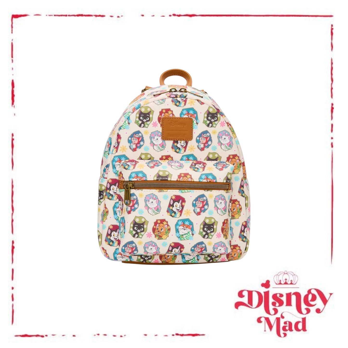 Loungefly Disney Cats Flower Portrait Mini Backpack