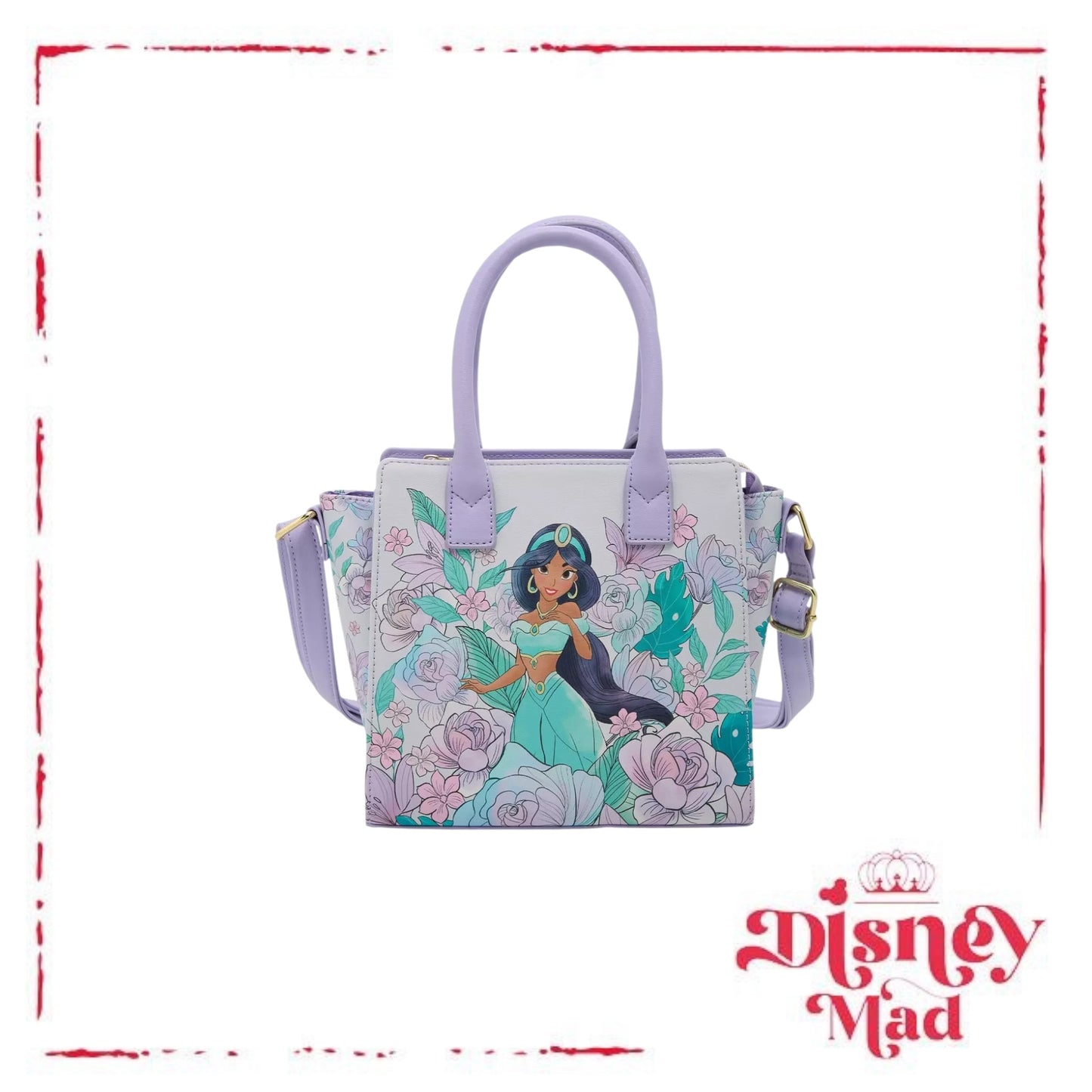 Loungefly Disney Princess Jasmine Floral Mini Satchel Bag