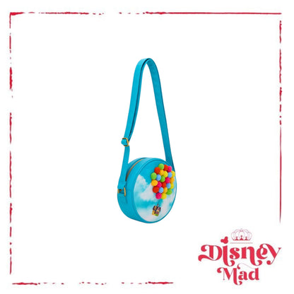 Loungefly Disney Pixar Up Pom Balloons Crossbody Bag
