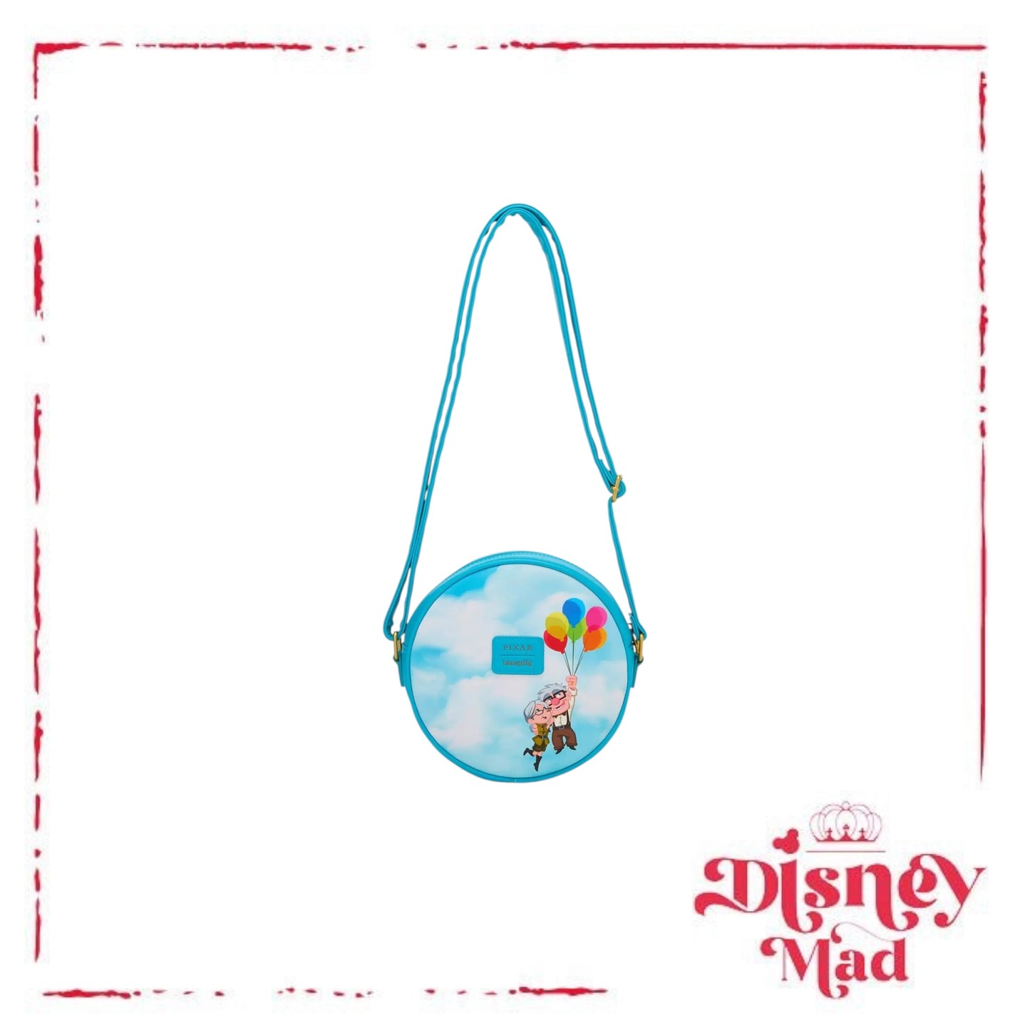 Loungefly Disney Pixar Up Pom Balloons Crossbody Bag
