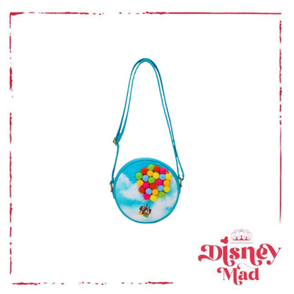 Loungefly Disney Pixar Up Pom Balloons Crossbody Bag