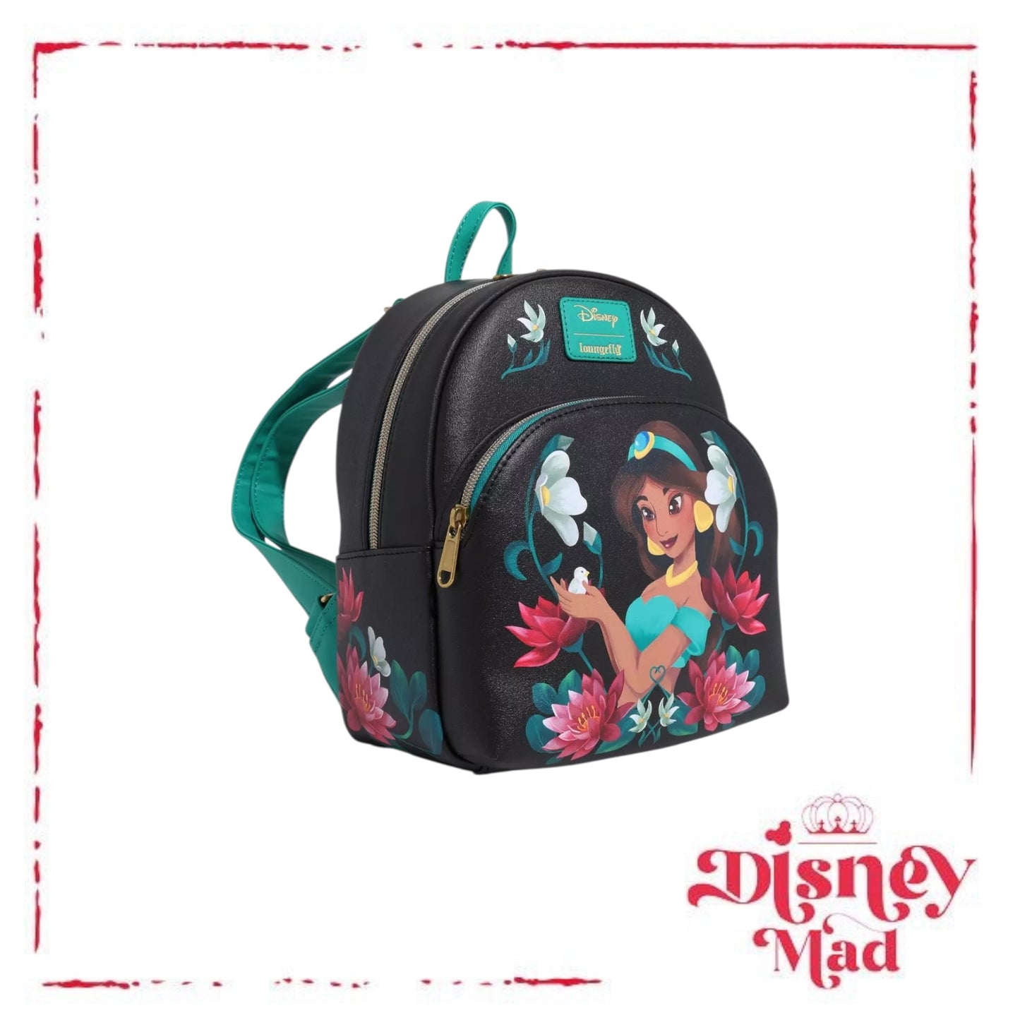 Loungefly Disney Aladdin Jasmine Floral Mini Backpack