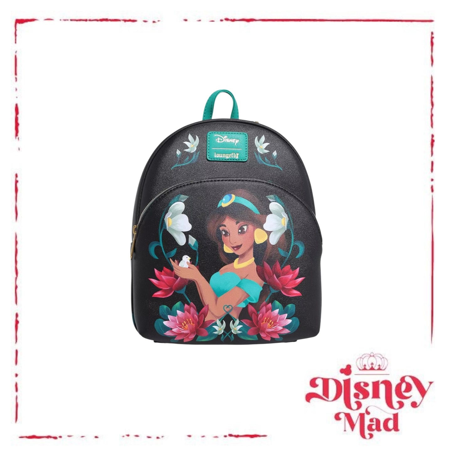 Loungefly Disney Aladdin Jasmine Floral Mini Backpack
