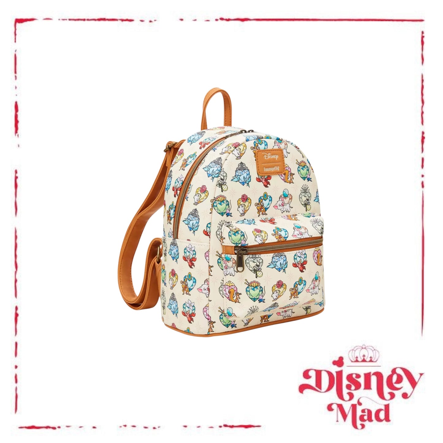 Loungefly Disney Princess Sidekicks Gem Mini Backpack