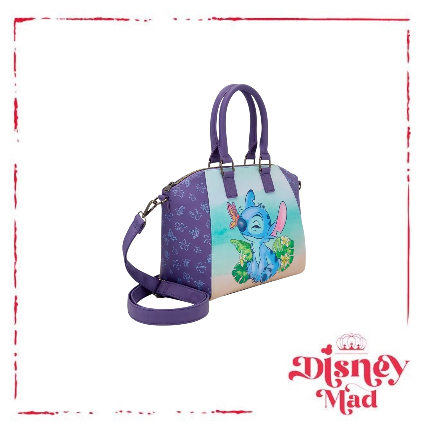 Loungefly Disney Stitch Scrump Butterfly Satchel Bag