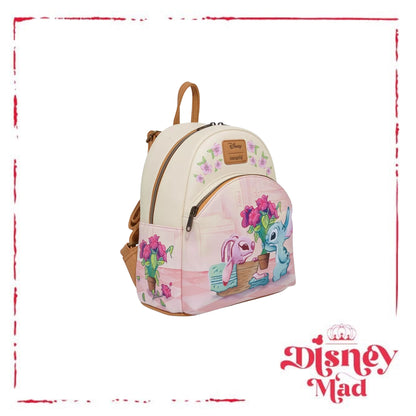 Loungefly Disney Stitch & Angel Laundry Day Mini Backpack