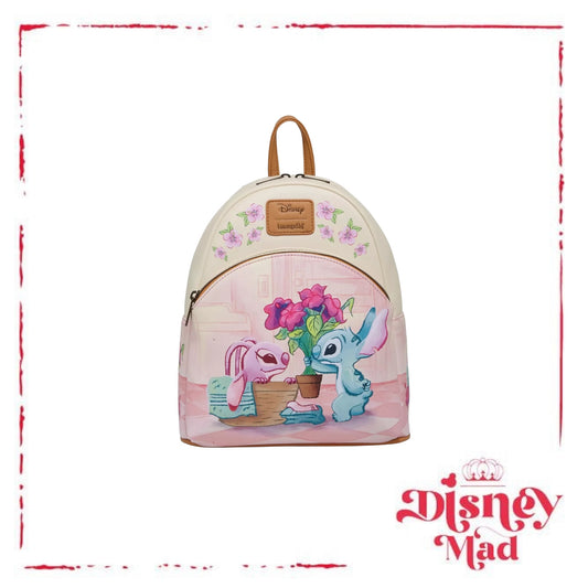 Loungefly Disney Stitch & Angel Laundry Day Mini Backpack