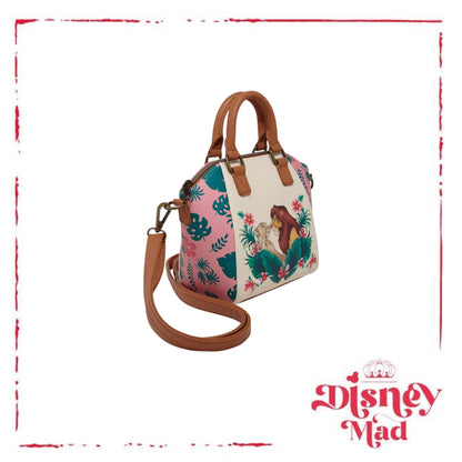 Loungefly Disney The Lion King Simba & Nala Tropical Mini Satchel Bag