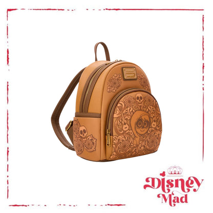Loungefly Disney Pixar Coco Floral Miguel Tonal Mini Backpack