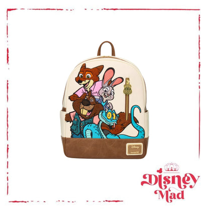 Loungefly Disney Zootopia 2 Chenille Group Portrait Mini Backpack